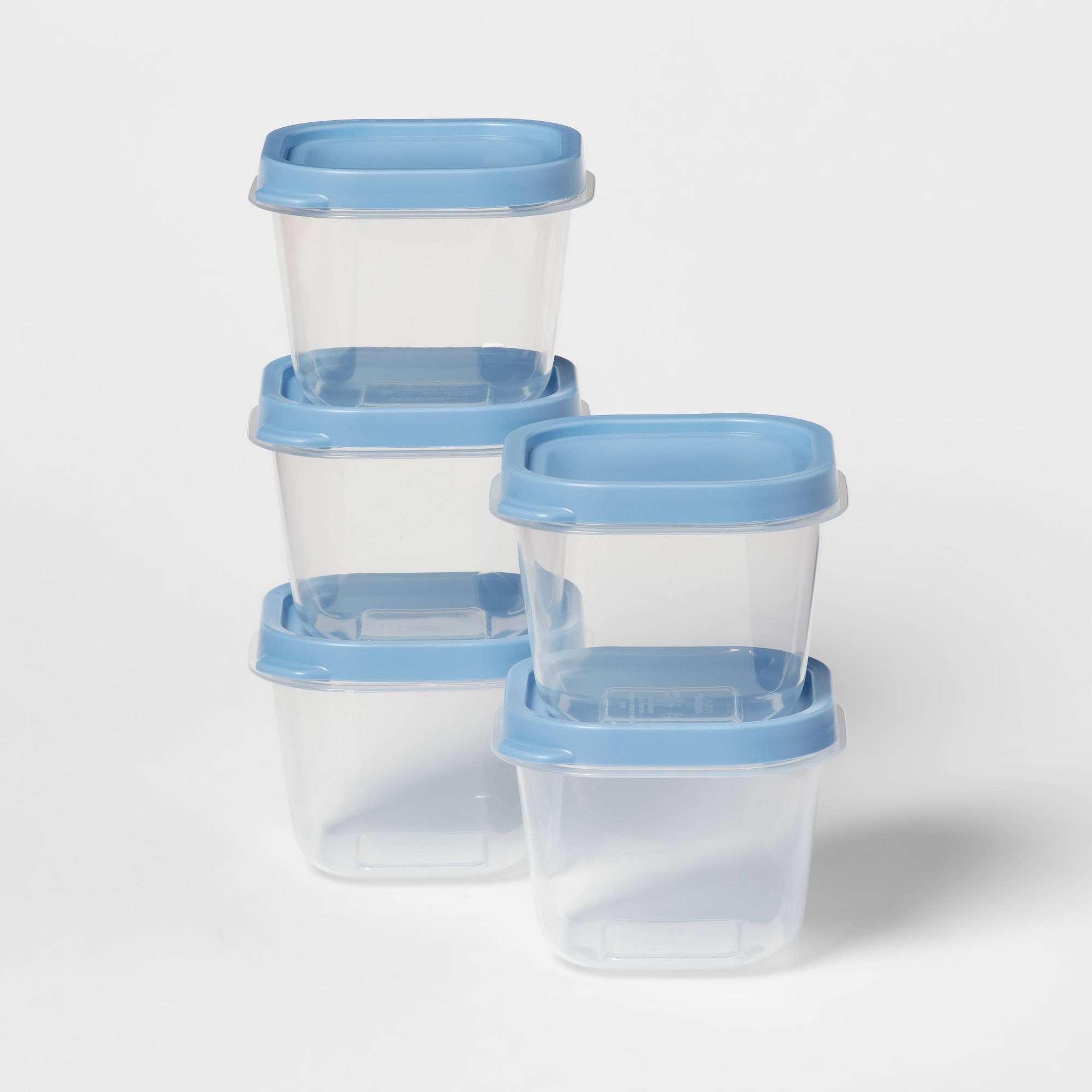 Meal Prep Box - 10pcs Blue Plastic Food Storage Container