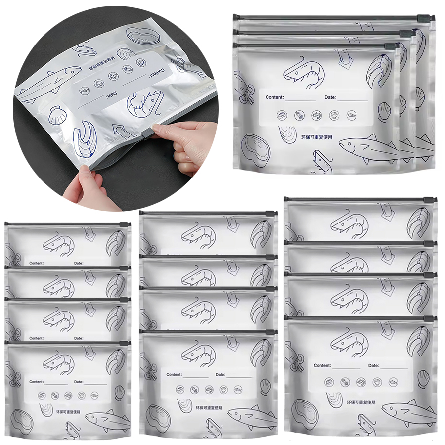 Meal Prep Ziplock - 24-48PCS/Pack Aluminum Foil Ziplock Bags S