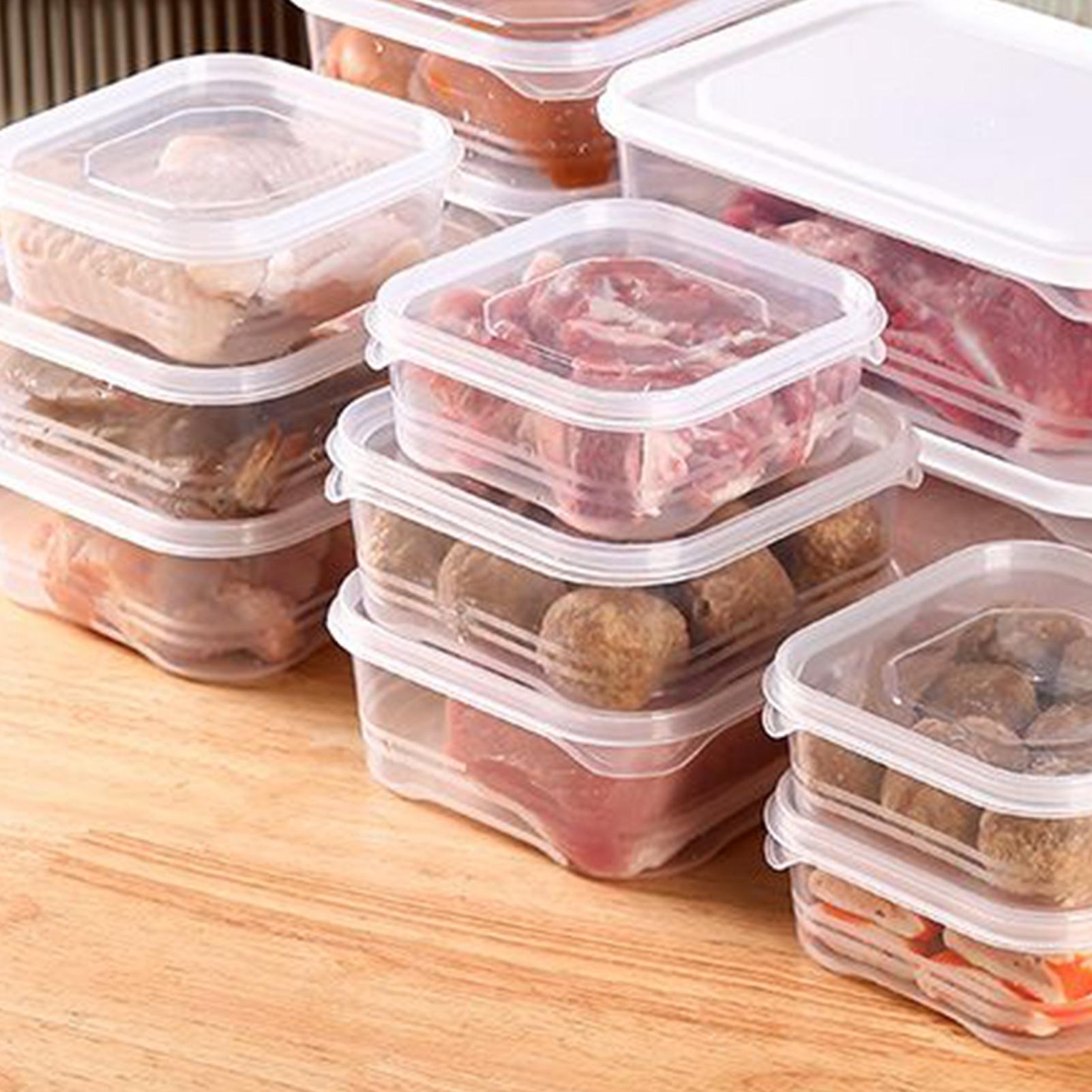 Meal Prep Organizer - Refrigerator Storage Clear Airtight Stackable Fridge