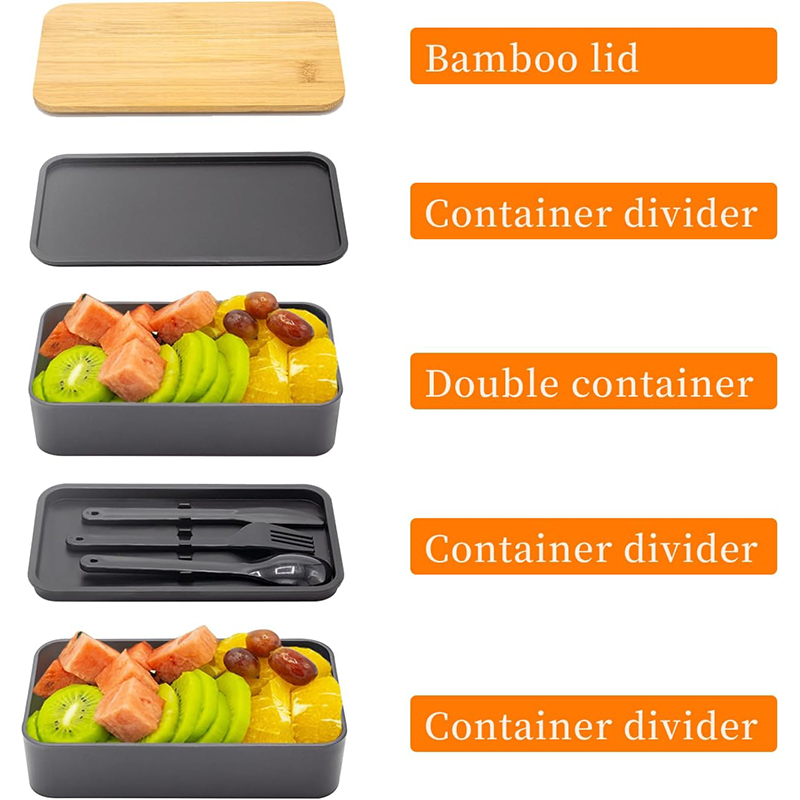 Stackable Bento Box with Utens - đánh giá và giá Meal Prep Rezepte