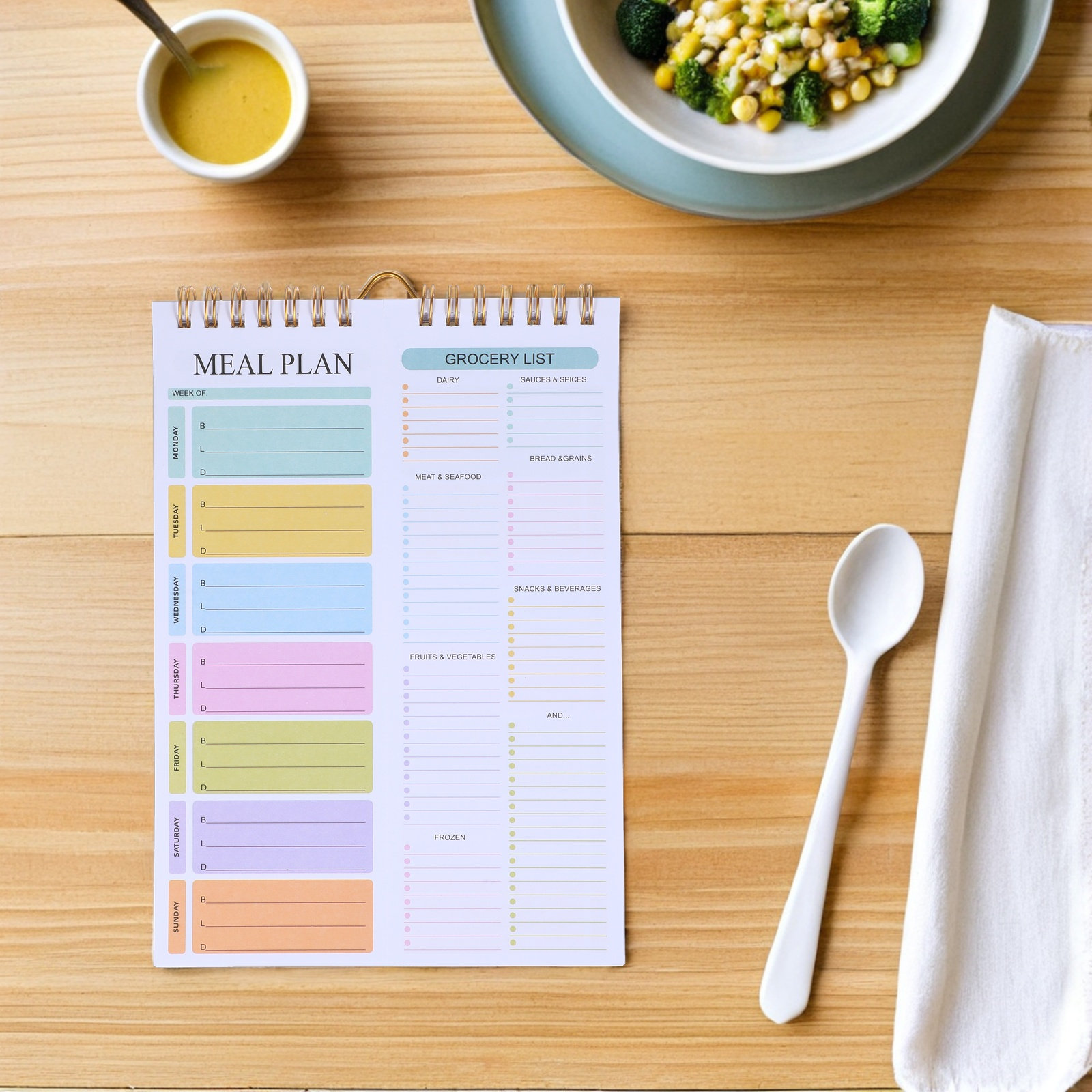Weekly Meal Planner Notebook A - đánh giá và giá Meal Prep Weekly
