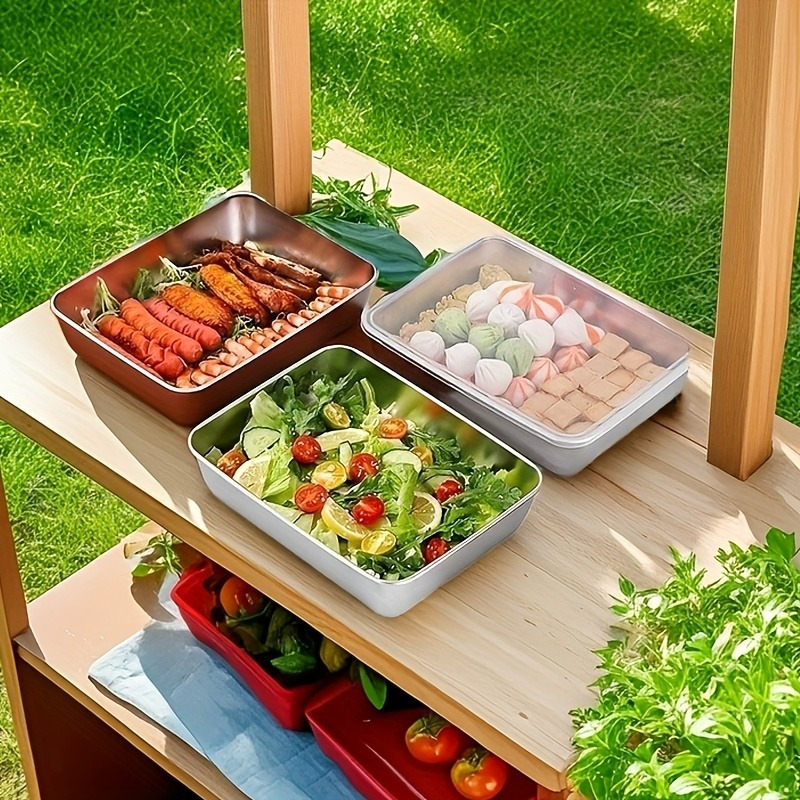 4pcs Stainless Steel Food Stor - đánh giá và giá Meal Prep Organizer