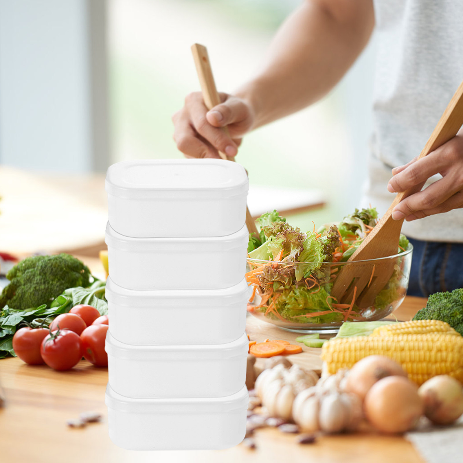 5Pcs Rice Grain Portion Storag - đánh giá và giá Meal Prep Diet