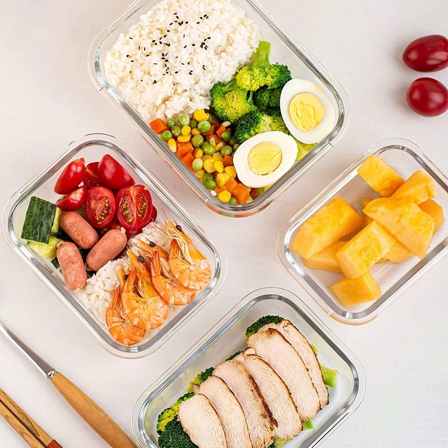 10 Pack Glass Meal Prep Contai - đánh giá và giá Meal Prep Box