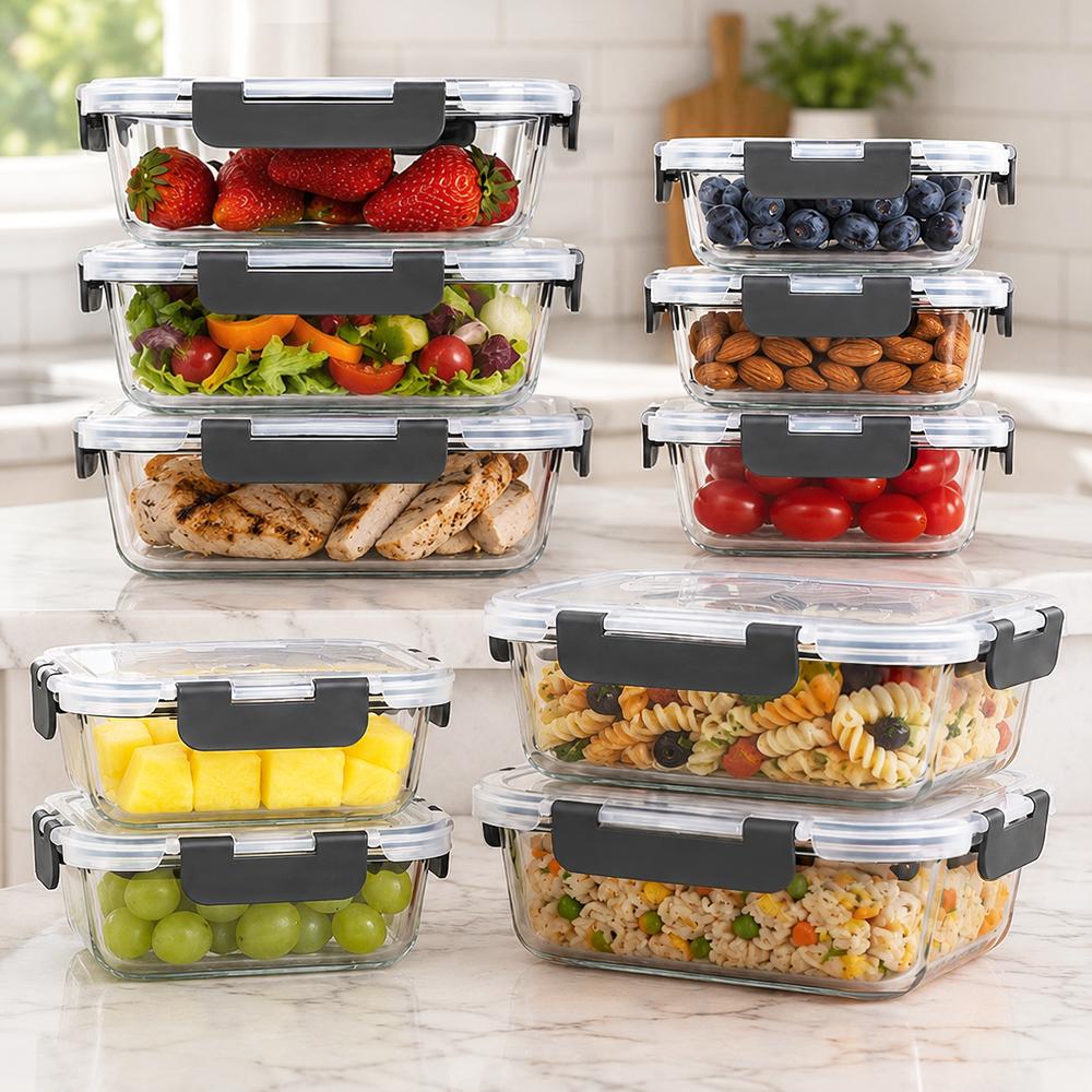 Glass Food Storage Containers  - đánh giá và giá Meal Prep Weekly