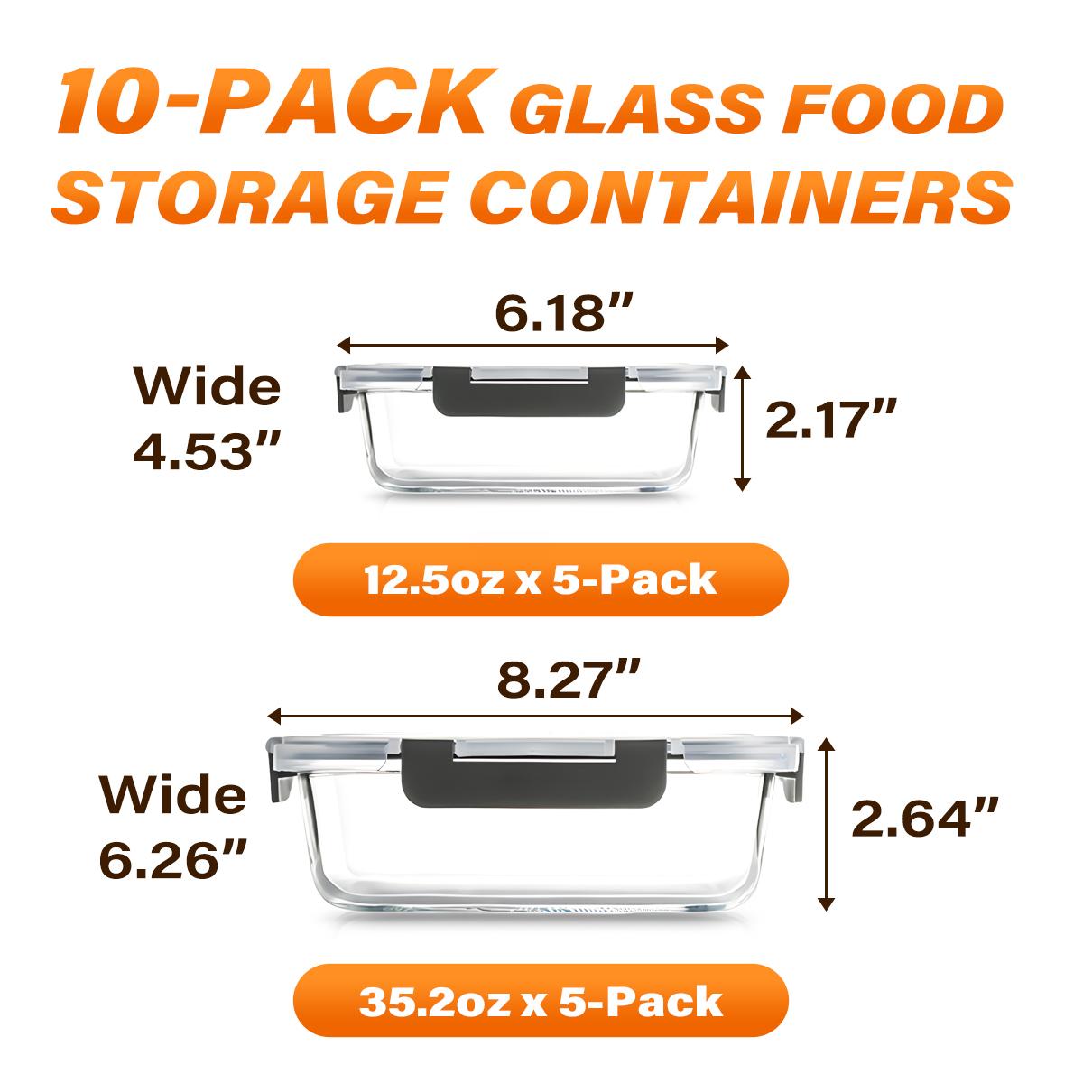 Glass Food Storage Containers  - đánh giá và giá Meal Prep Weekly