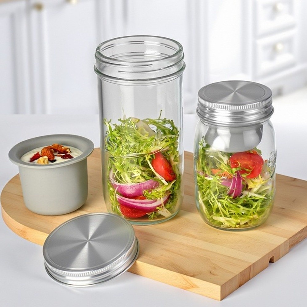 16/24 Oz Salad Glass Jars Wide - đánh giá và giá Meal Prep Weekly