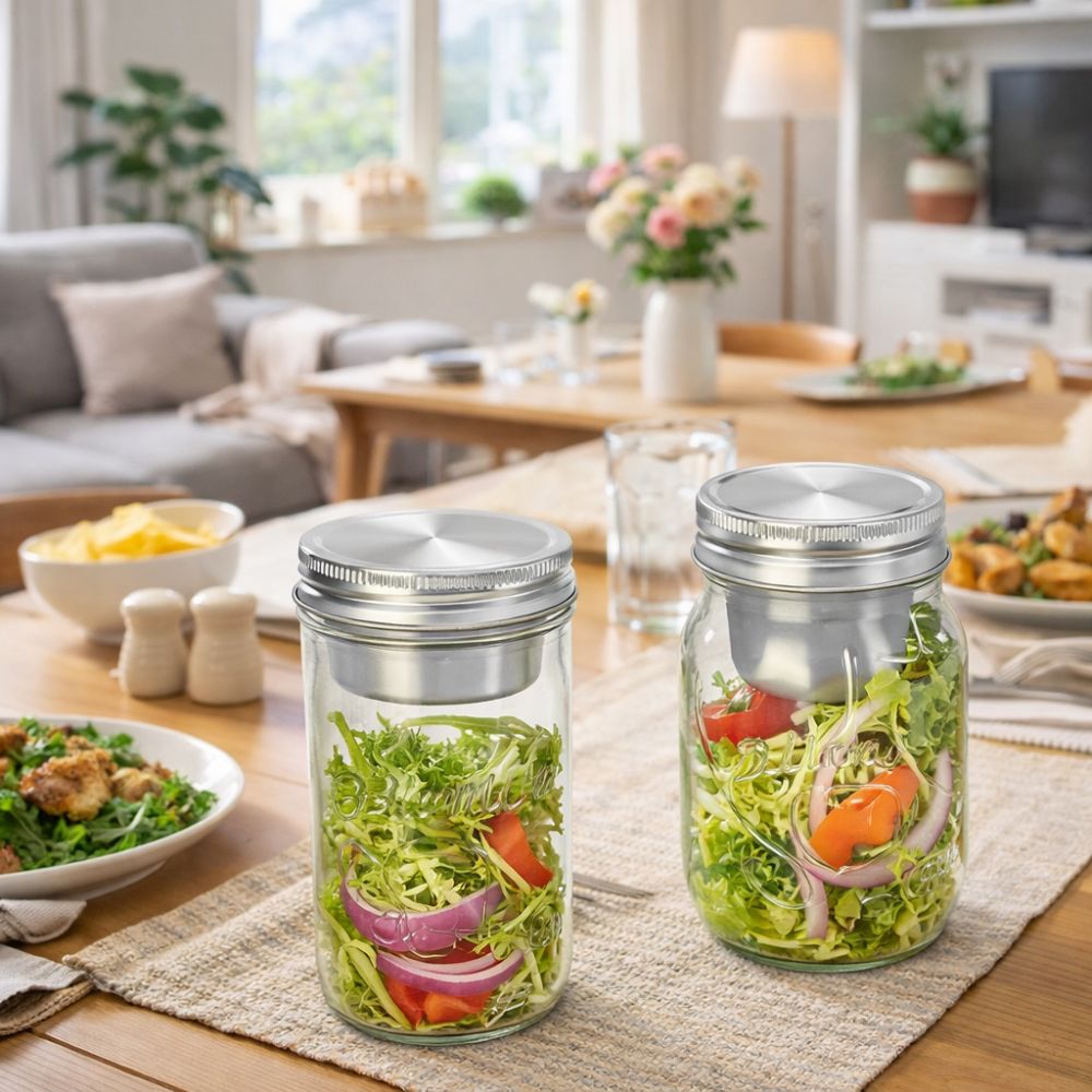 16/24 Oz Salad Glass Jars Wide - đánh giá và giá Meal Prep Weekly