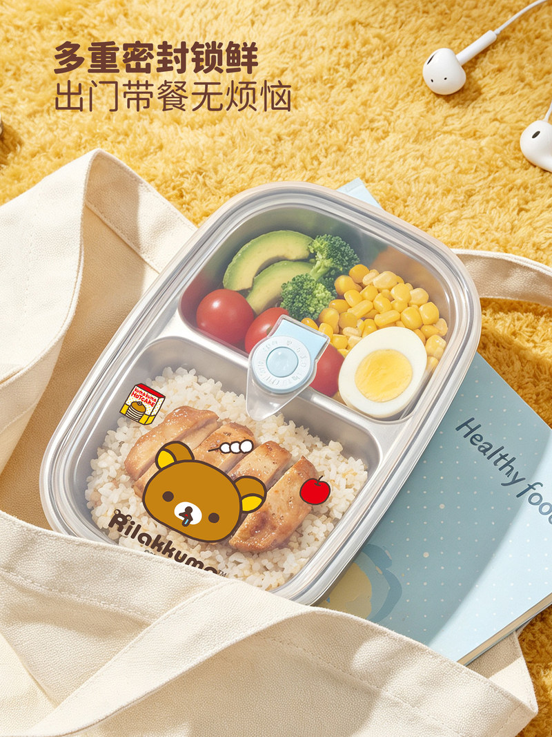 Rilakkuma Stainless Steel Bent - đánh giá và giá Meal Prep Box