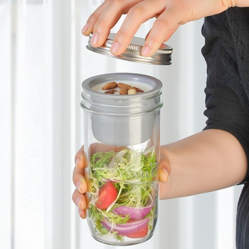 16/24 Oz Salad Glass Jars Wide - đánh giá và giá Meal Prep Weekly